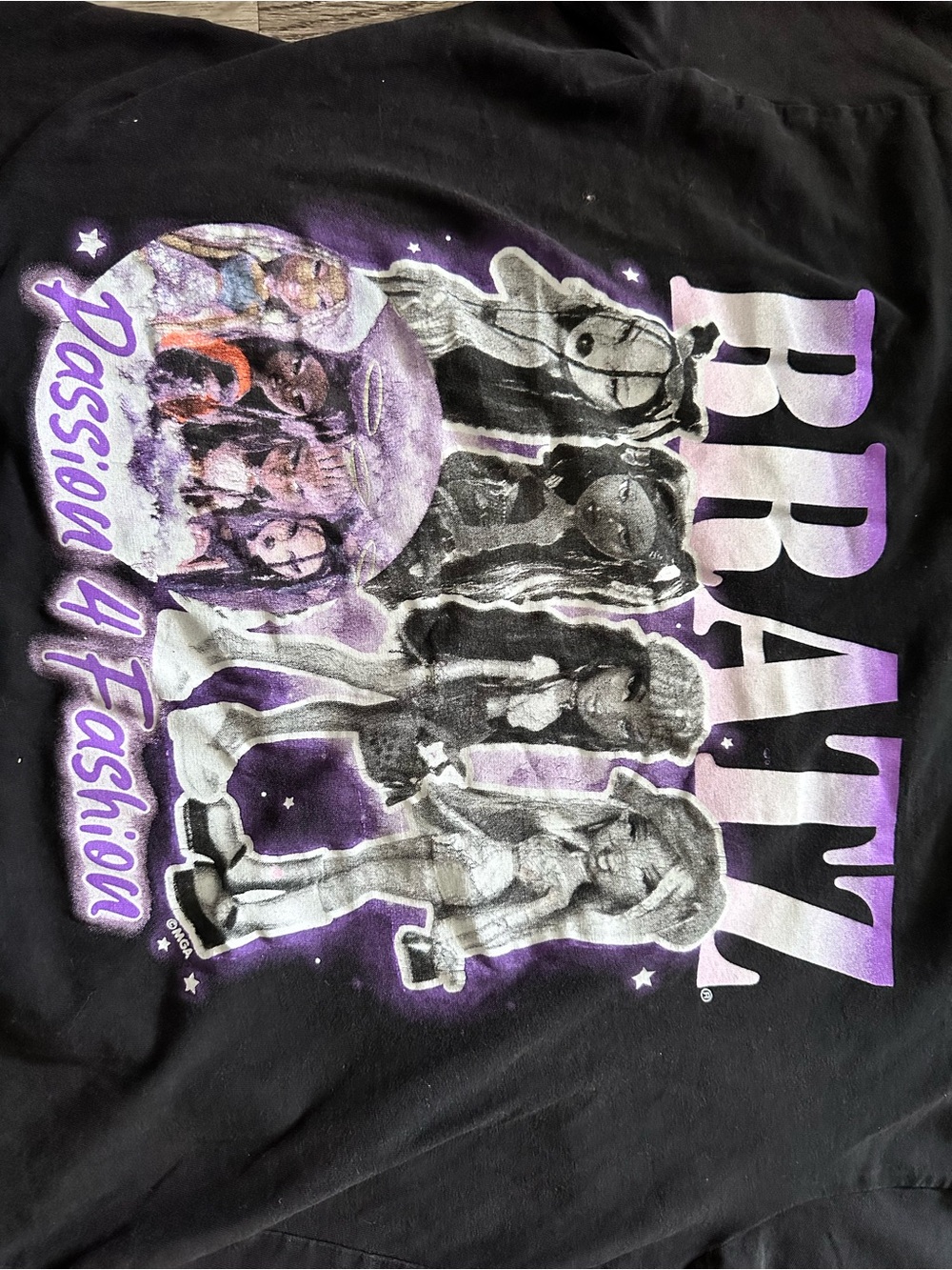 Y2K BRATZ 'Passion 4 Fashion' Graphic Tee - Black & Purple - Picture 4 of 4